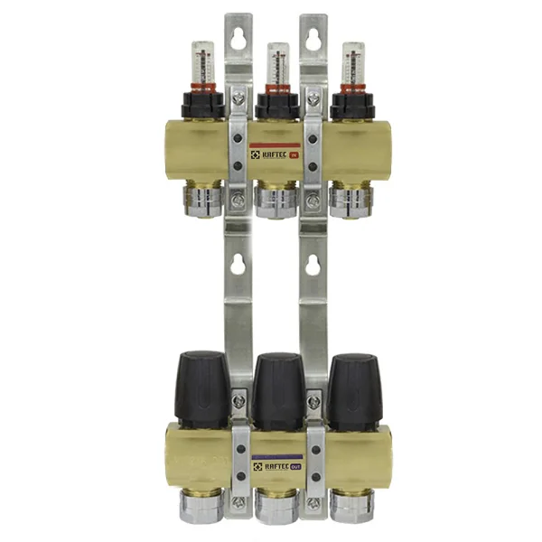 Колекторний блок Raftec Gold Ø 1"×3/4" EK - 3 контура