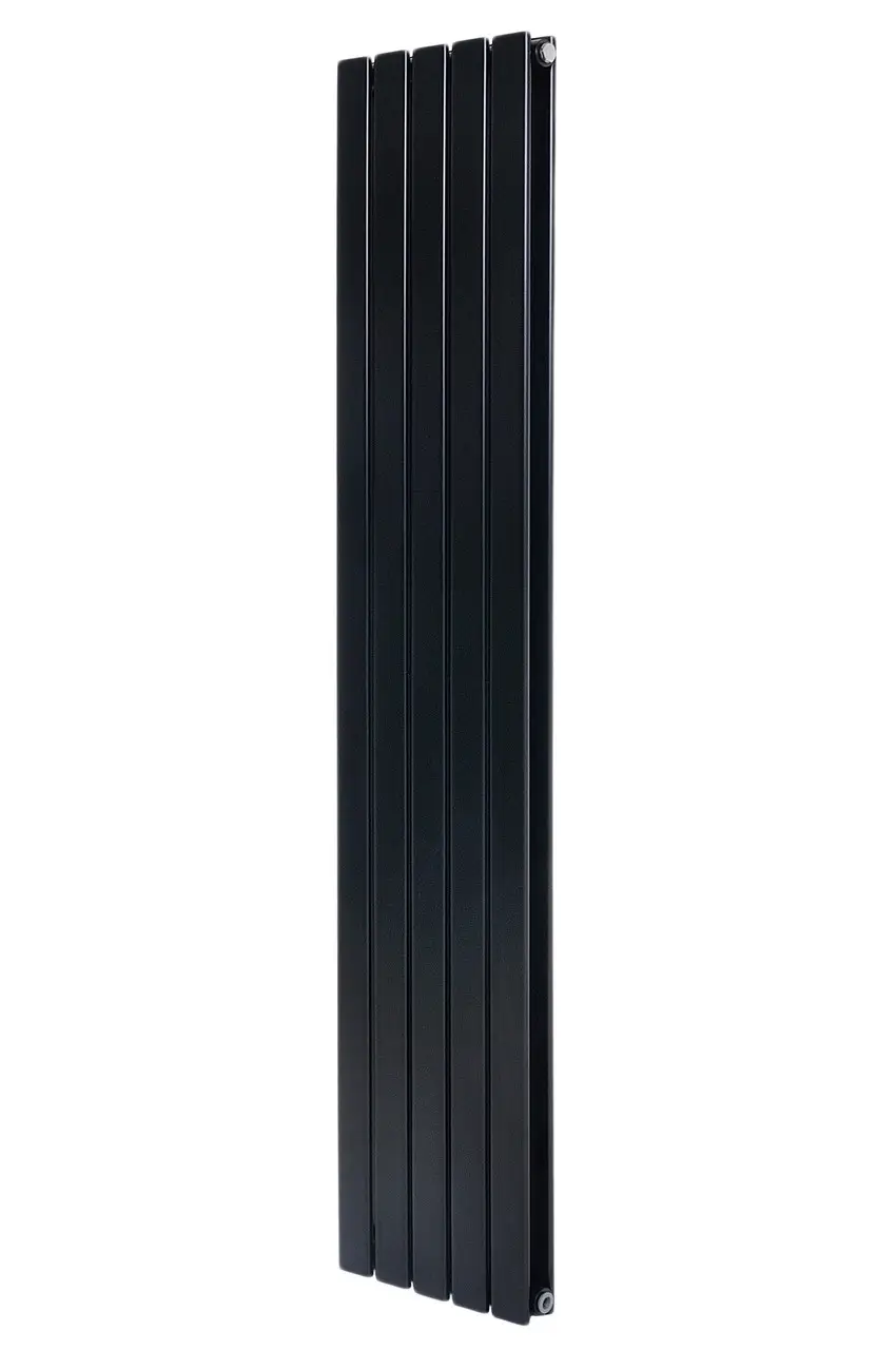 Вертикальный дизайнерский радиатор отопления ARTTIDESIGN Livorno II 5/2000/340/50 чёрный матовый