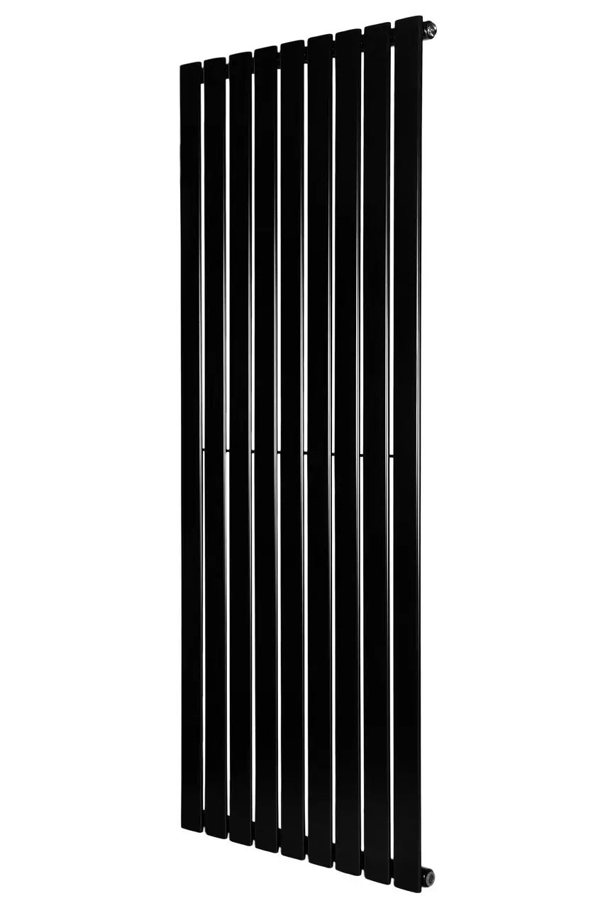 Вертикальный дизайнерский радиатор отопления ARTTIDESIGN Livorno 11/1800/748/50 чёрный матовий