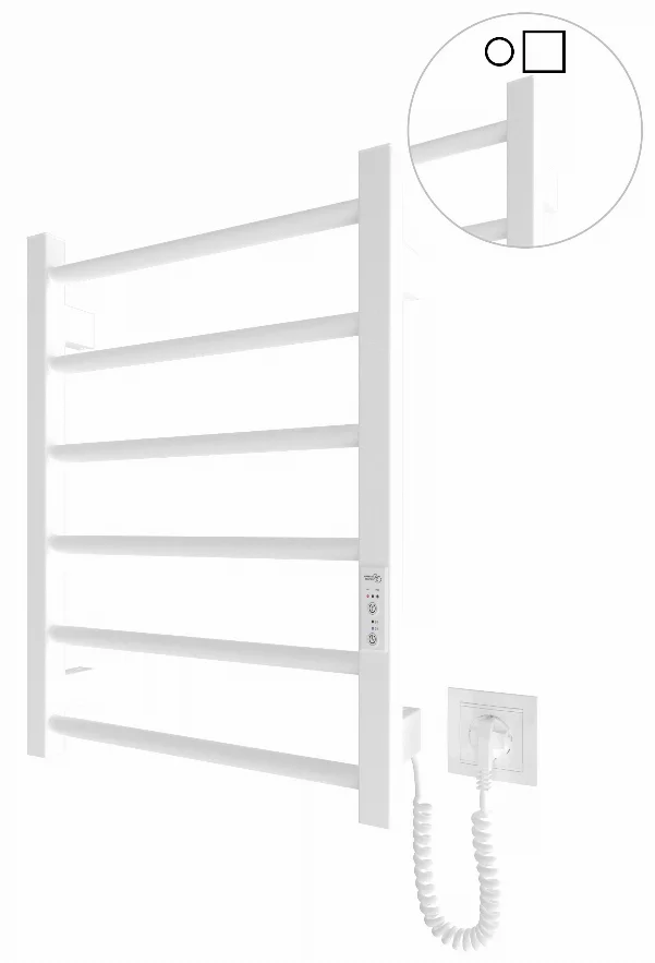 Електрична рушникосушарка HF Leeds 570x430 білий мат
