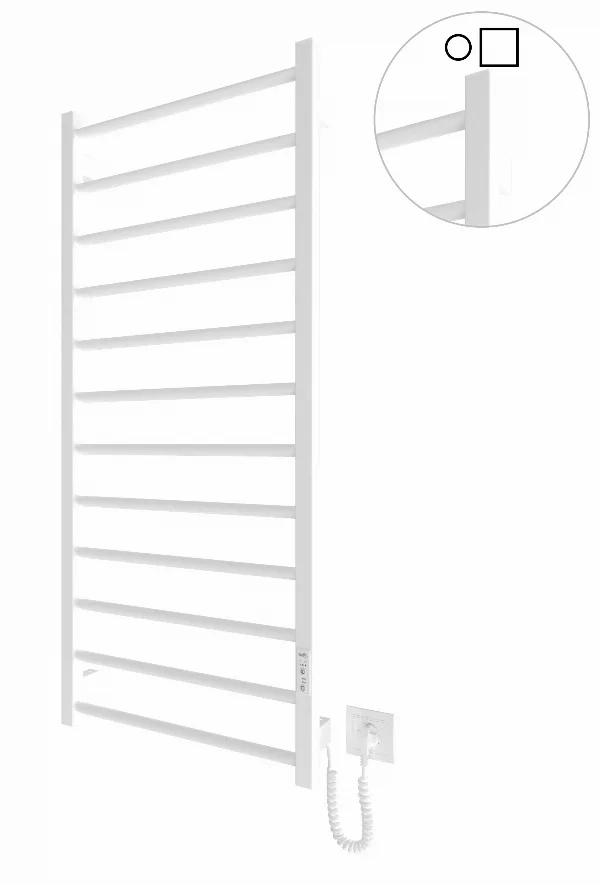 Електрична рушникосушарка HF Leeds 1170x530 білий мат