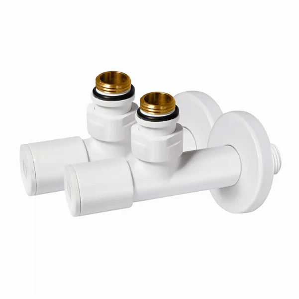Комплект дизайн кранов Ideale Dante 1/2”x1/2” белый