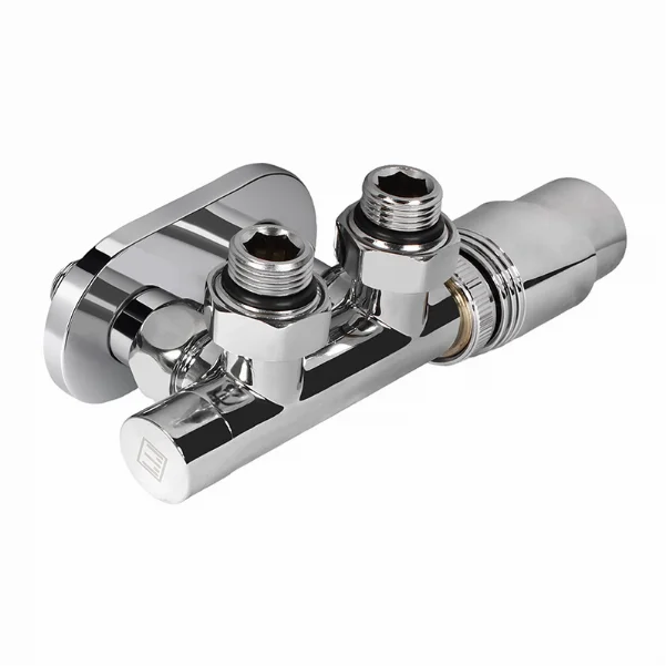 Комплект дизайн кранов с термоголовкой Ideale Duo 1/2”x1/2” хром