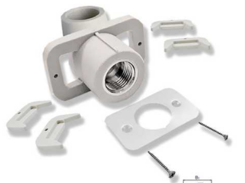 Колено настенное Fado PP-R Ø 20×1/2" для гипсокартона