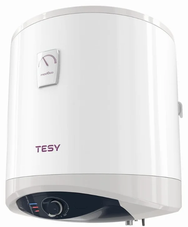 Водонагрівач електр. TESY Modeco Ceramic круглий GCV 504716D C21 TS2RC, 50л, 1,6кВт, сухий тен, мех. кер-ння, B, білий