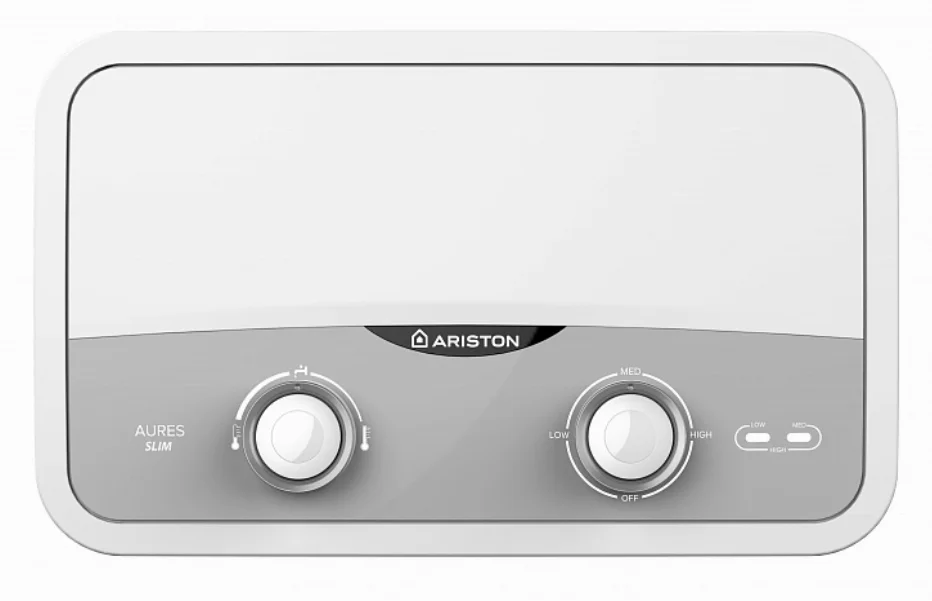Водонагрівач проточний Ariston Aures 5,5 кВт, 3,1 л/хв