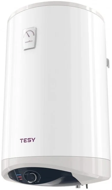 Водонагрівач електр. TESY Modeco Ceramic круглий із теплообмінником GCV9SL 1004724D C21 TS2RCP, 100л, 2,4кВт, сухий тен, мех. кер-ння, підключення з лівого боку B, білий