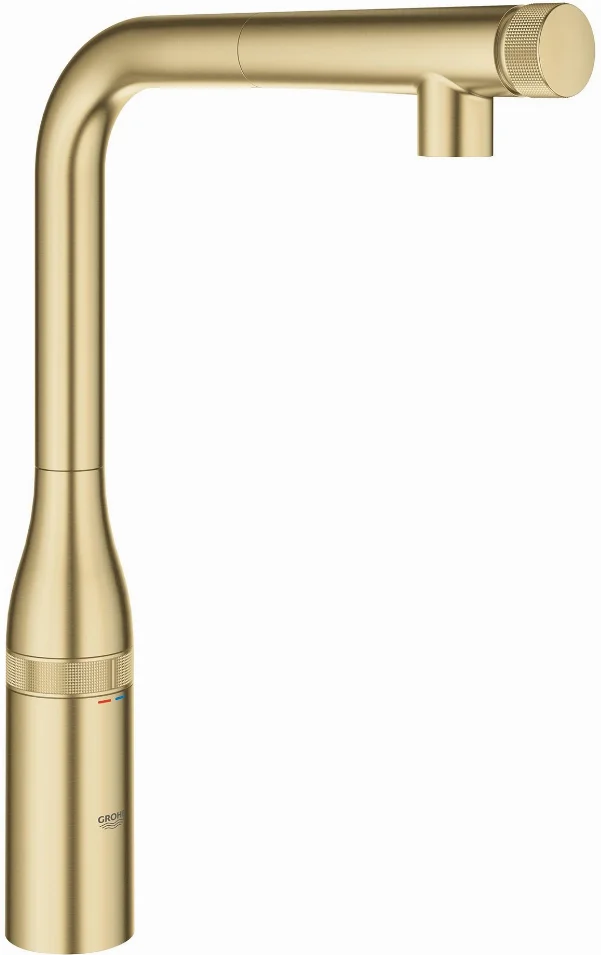 Смеситель для кухни Grohe Essence Smart Control, длина излива - 199 мм, поворотный/выдвижной, вентиль/кнопка, матовый прохладный восход солнца