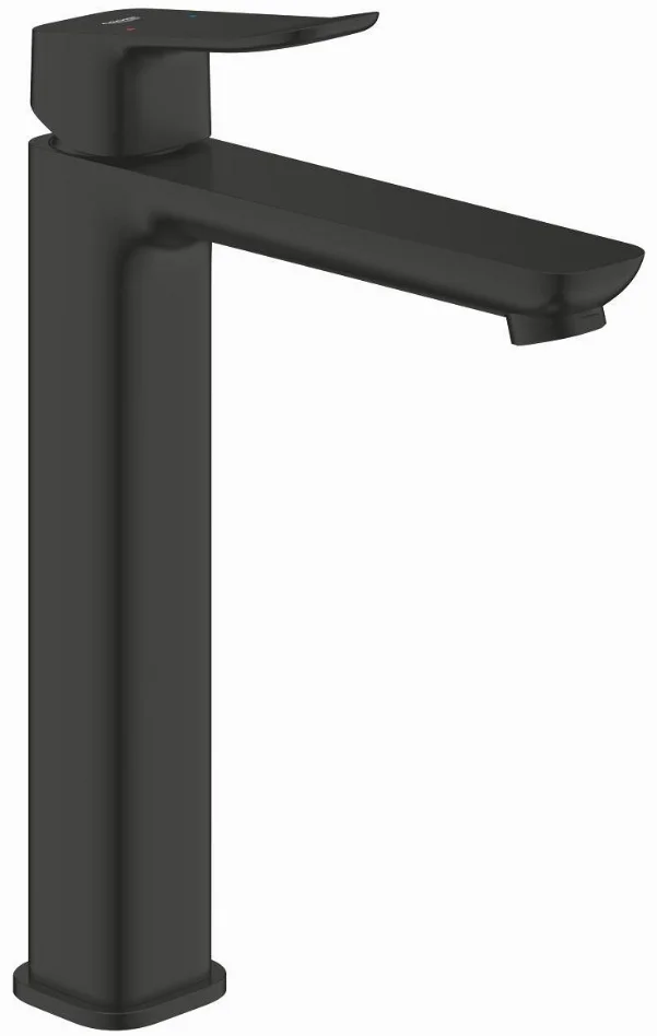 Смеситель для раковины Grohe QuickFix Dice Black размера XL, длина излива - 161 мм, неповоротный, 1 рычаг, чёрный матовый
