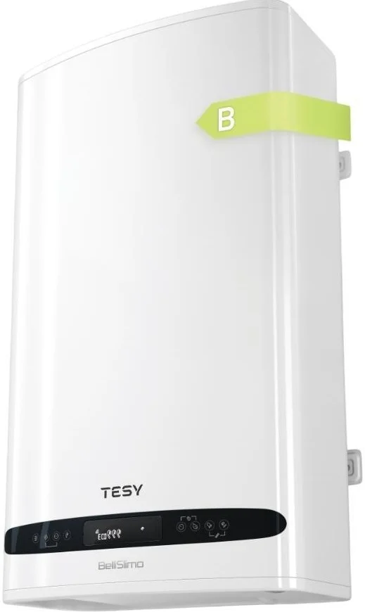 Водонагрівач електр. TESY Bellislimo Cloud плаский GCR 502722 E31 ECW Wi-Fi, 50л, 2,2кВт, ун. монтаж, електр. кер-ння, B, білий