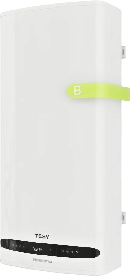 Водонагрівач електр. TESY Bellislimo Cloud плаский GCR 1002722 E31 ECW Wi-Fi, 100л, 2,2кВт, ун. монтаж, електр. кер-ння, B, білий