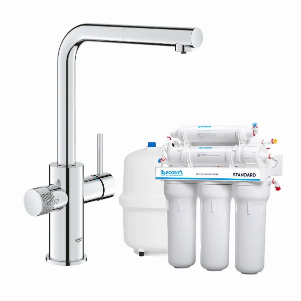 Blue Pure Minta смесителя для кухни с фильтром обратного осмоса Ecosoft Standart