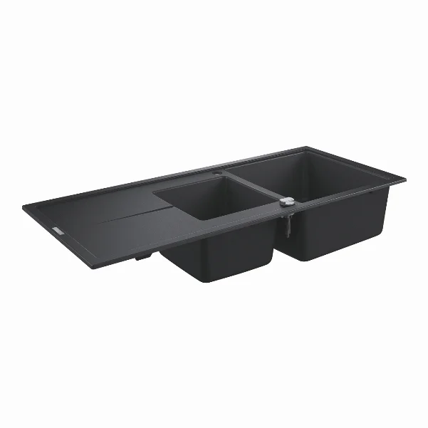 Кухонна мийка 1160 х 500 мм, Granite Black