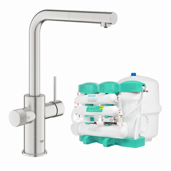 Blue Pure Minta смеситель с фильтром обратного осмоса Ecosoft P'URE AQUACALCIUM Mint