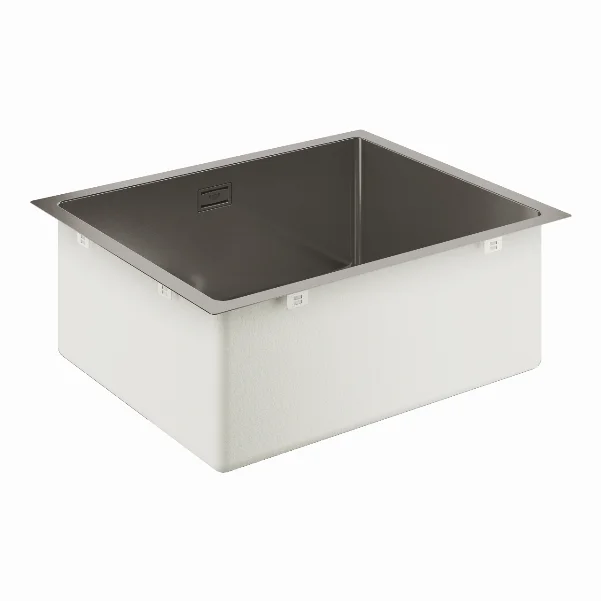 Мойка для кухни 550 x 450 мм, под столешницу, 1 чаша, матовая