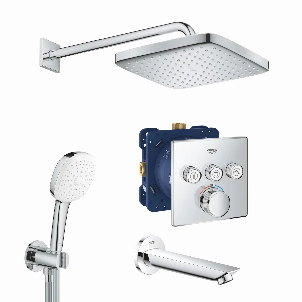 Grohtherm SmartControl Набір для комплектації ванни та душа з New Tempesta 250