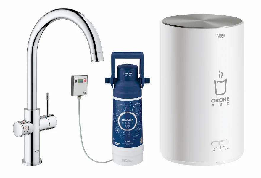 GROHE Red Duo Смеситель и бойлер M-size