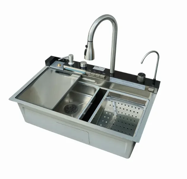 Мойка многофункциональная Mixxus MH7546-SET-06 Decor SS Color с встраиваемым смесителем