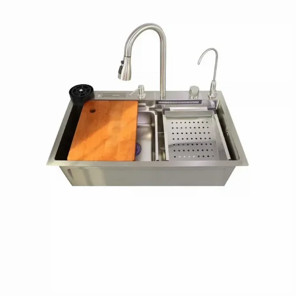 Мойка многофункциональная Zerix ZH7546-SET-06.SUS304 Decor с вмонтированным смесителем