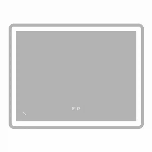 Дзеркало Zerix Mirra MR05-90x70-REVERSE з LED Touch, Anti-fog, димером, регулятором яскравості
